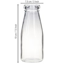 Artikel Flaschen Deko Glasflasche Vase aus Glas Ø7,5cm H19cm