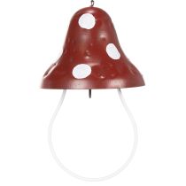 Artikel Futterstation Metall Fliegenpilz zum Hängen Rot Weiß 25,5cm