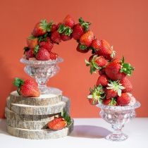 Artikel Klassische Glas-Schale mit Fuß im Vintage-Design – Klar, Ø13cm x 11 cm – Vielseitige Nutzung für Pokal Deko