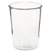 Artikel Glasvase Konisch Deko Vase Transparent Ø12cm H15,5cm 2St