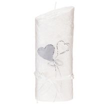 Artikel Hochzeitskerze Kerze Silberhochzeit Kerze Weiß 210/85mm