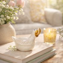 Artikel Keramik Ente Dekofigur für den perfekten Hingucker im Wohnzimmer 13cm 2St