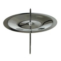 Artikel Kerzenhalter mit Dorn, silber 6 cm, 36 St
