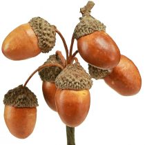 Artikel Künstliche Eicheln am Draht Deko für Herbstkranz 3cm 6 St