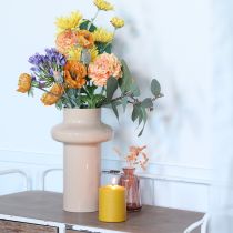 Artikel Kunstblumen Künstliche Mohnblume Deko Mohn Orange 48cm