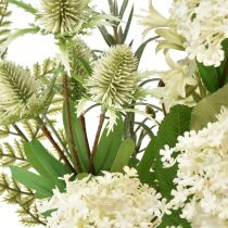Artikel Kunstblumenstrauß Schneeball Pflanze Karde Farn 65cm