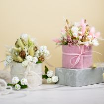 Artikel Kunstblumenstrauß Seidenblumen Beerenzweig Weiß 48cm