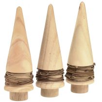Artikel Mini Tannenbaum Holz Deko Natur Tischdeko H13,5cm 3 St