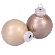 Artikel Mini Weihnachtskugeln Glas Baumkugeln Kaschmir Ø3cm 22 St