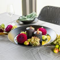 Artikel Stumpenkerzen Schwarz Rillenkerze 70/90mm 4 St