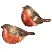Artikel Rotkehlchen-Dekofiguren aus Keramik – Rot und Naturtöne, 5.4 cm – Perfekt für Garten und Heim – 4 St