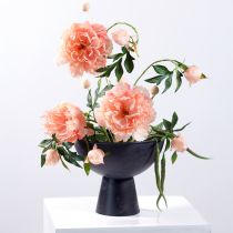 Artikel Schale mit Fuß Metall Pokalschale Anthrazit Ø26cm H21cm