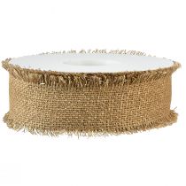 Artikel Schmuckband Zierband Braun Gold Fransen B40mm L15m