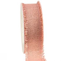 Artikel Schmuckband Zierband Fransenband Rosa Gold B40mm L15m
