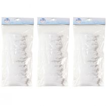 Artikel Schneevlies Eiszapfen Girlande Weiß oder Glitter 9×200cm 3St