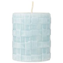 Artikel Stumpenkerzen Rustic 80/65 Hellblau Kerzendeko Kerze 2St