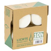 Artikel Teelichter Pure Nature Lights Brenndauer 10 Stunden Kerzen Rapswachs 8 St