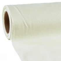 Artikel Tischband Samt Tischläufer Creme Dekostoff 28×270cm