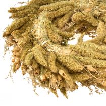 Artikel Trockenkranz Kardendisteln Hirse Gelb Olivgrün Ø28cm