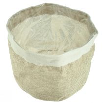 Artikel Übertopf Jute Stoffkörbchen Utensilo Natur Ø21cm H19cm 3St