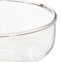 Artikel Vase bauchig Glasvase Rikkie in Klar Ø13cm H10cm 2St