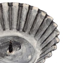 Artikel Vintage Kerzenhalter für Stumpenkerzen Zum Stecken Grau Ø8,5cm 4St