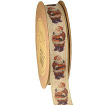Artikel Weihnachtsband rustikal Band Weihnachtsmann 25mm 15m