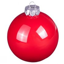 Artikel Weihnachtskugeln Rot Glanz Glas Baumkugeln Ø7,5cm 12 St