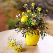 Artikel Zitronenvase Keramik Vase Zitronen Gelb Mediterran H19cm