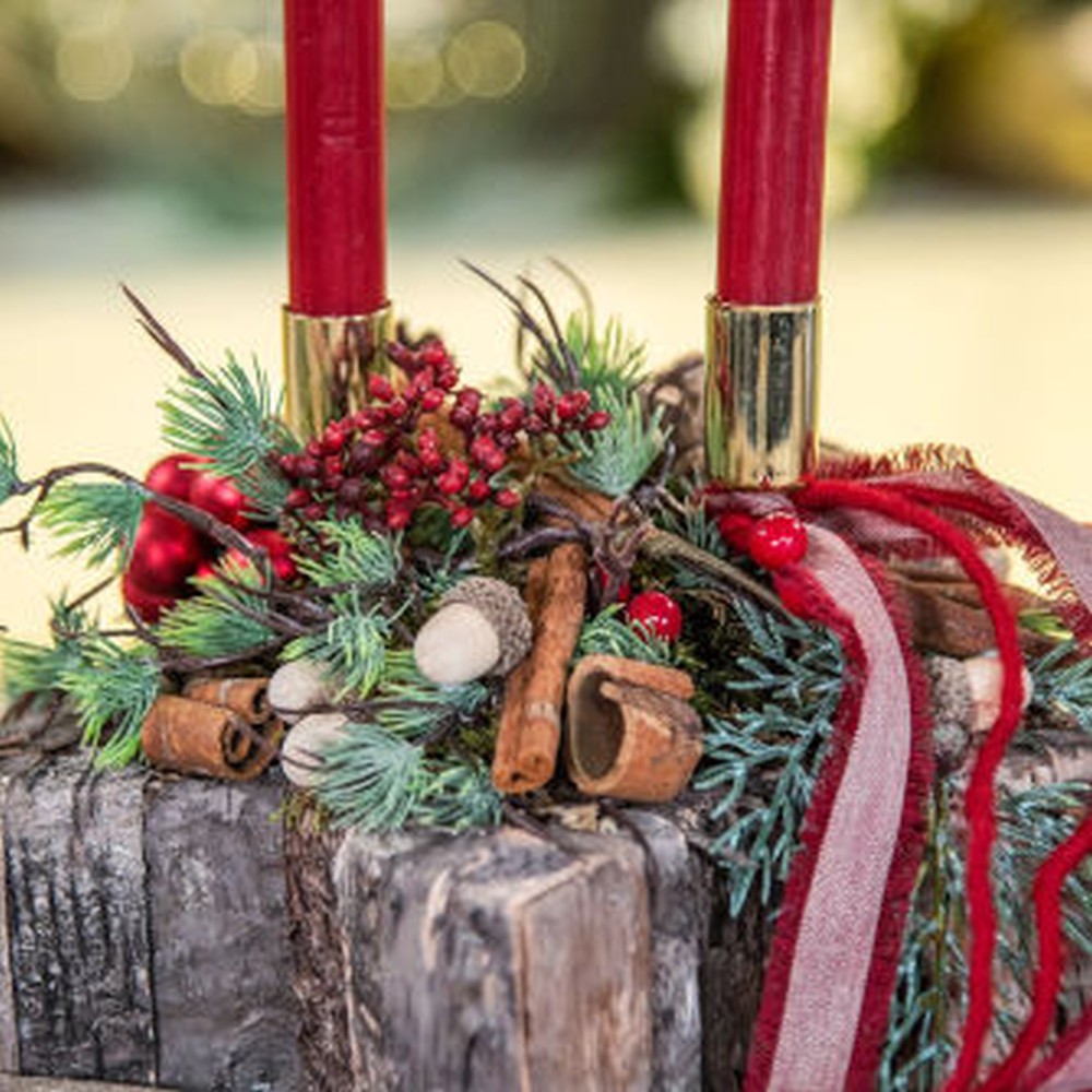 Adventsgesteck als Wichtelgeschenk