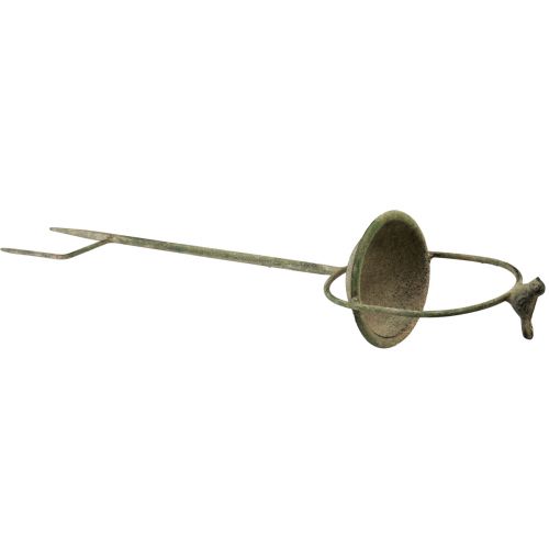 Artikel Deko Vogelgetränke Grün Antik mit Spieß Ø11cm H55cm