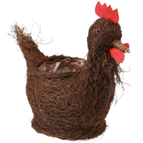 Osterdeko Pflanzkorb Deko Huhn zum Bepflanzen 36cm
