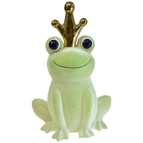 Artikel Deko Frosch mit Krone Froschkönig Deko Hellgrün 40,5cm