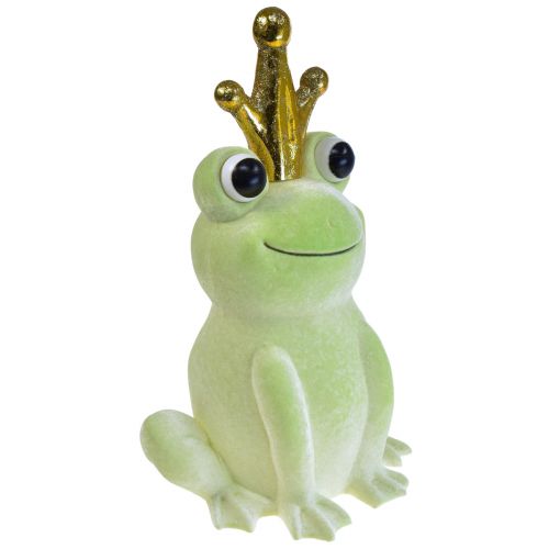 Artikel Deko Frosch mit Krone Froschkönig Deko Hellgrün 40,5cm