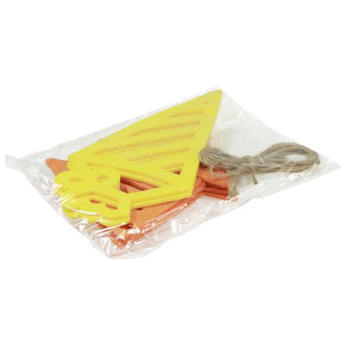 Artikel Deko Einschulung Wimpelkette Girlande aus Filz Gelb Orange 295cm