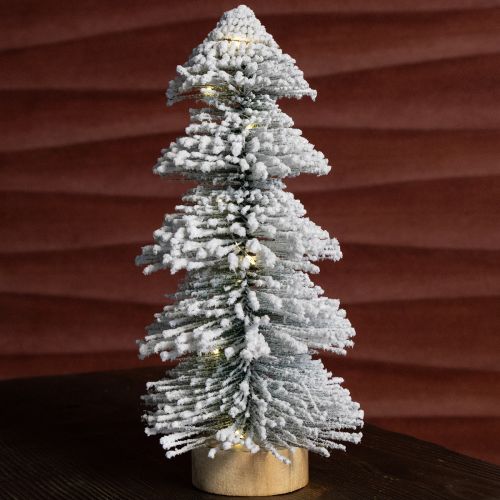 Artikel Mini Weihnachtsbaum beleuchtet LED Tanne mit Schnee 28cm