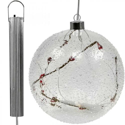 Artikel LED Weihnachtskugel Glas Lichterkette Herzen Ø15cm