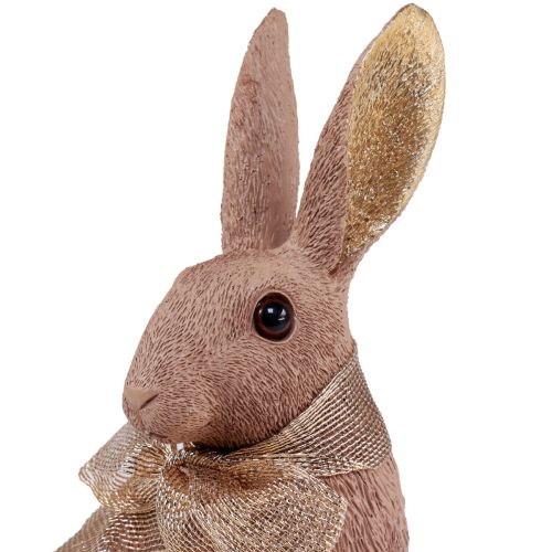 Artikel Osterhase Deko Hase mit Schleife Braun Osterdeko 25cm