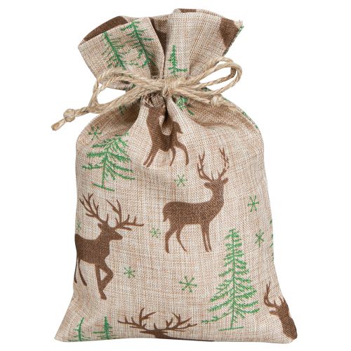 Artikel Adventskalender Säckchen Hirsch Braun 12,5×20cm 24 St