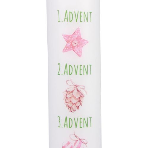 Artikel Adventskerze Kerze Advent Stumpenkerze Weiß 265/50mm 1 St