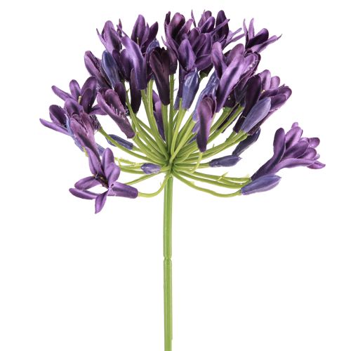 Agapanthus Kunstblumen Lila Deko Schmucklilien 75cm 2St
