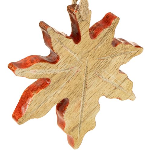 Artikel Ahornblatt Holz Holzdeko Herbst Grün Rot Braun H10cm 6 St