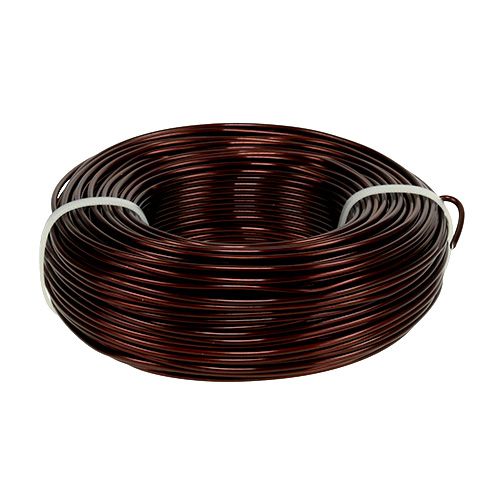 Floristik24 Aluminiumdraht Ø2mm 500g 60m Braun