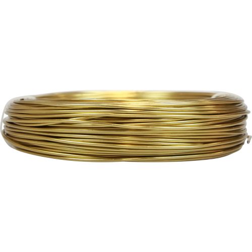 Goldener Aluminiumdraht 2mm 500g 60m für Bastel- und Dekoarbeiten | Floristik24.de