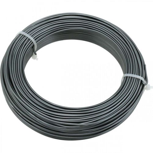 Artikel Aluminiumdraht Ø2mm Anthrazit Dekodraht Rund 500g 60m