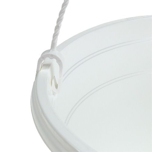 Artikel Blumen Ampel 25cm Weiß