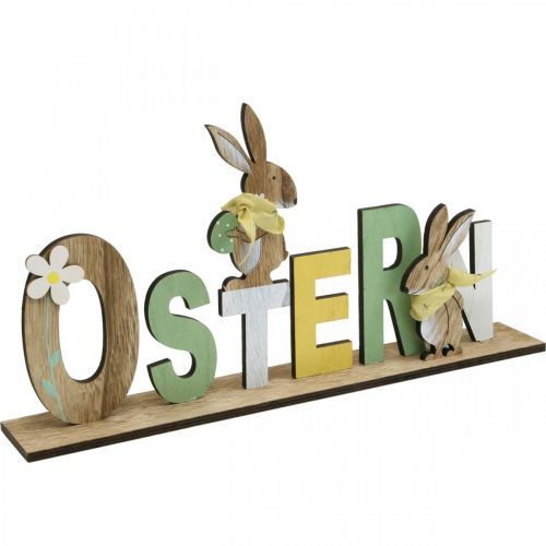 Artikel Aufsteller Ostern, Hasendeko, Tischschmuck aus Holz L40 H21cm