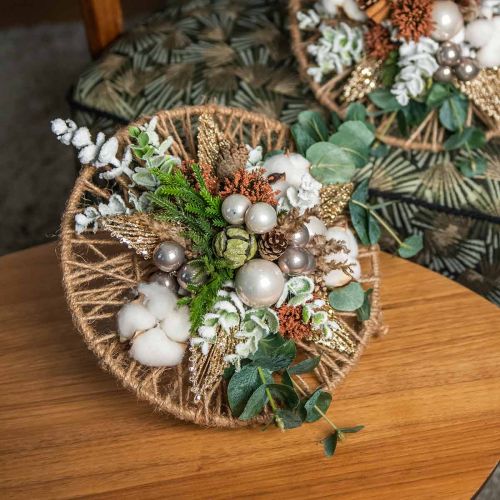 Artikel Baumwollblüte Deko Getrocknete Baumwolle Naturdeko Ø6cm 12 St