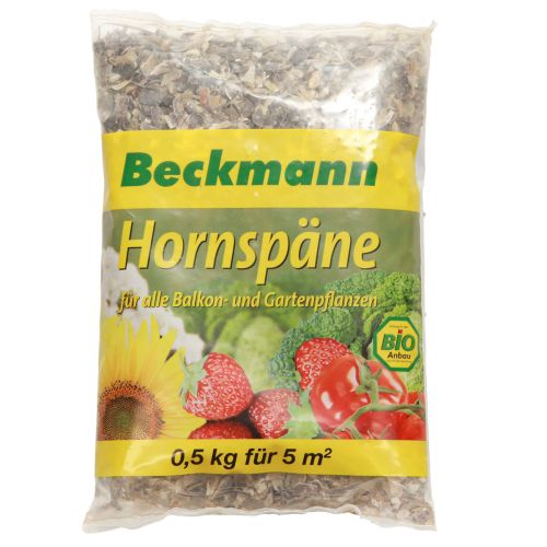 Floristik24 Beckmann Hornspäne 500g Stickstoffdünger