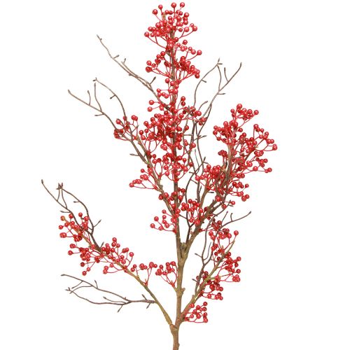 Beerenzweig Rote Beeren Zweig Deko Herbst Winter L78cm